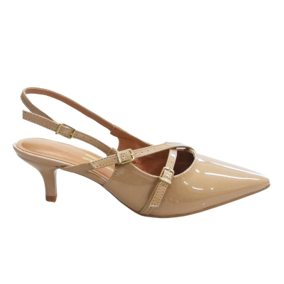 Vizzano Sapato Scarpin Feminino Slingback Casual Salto Baixo